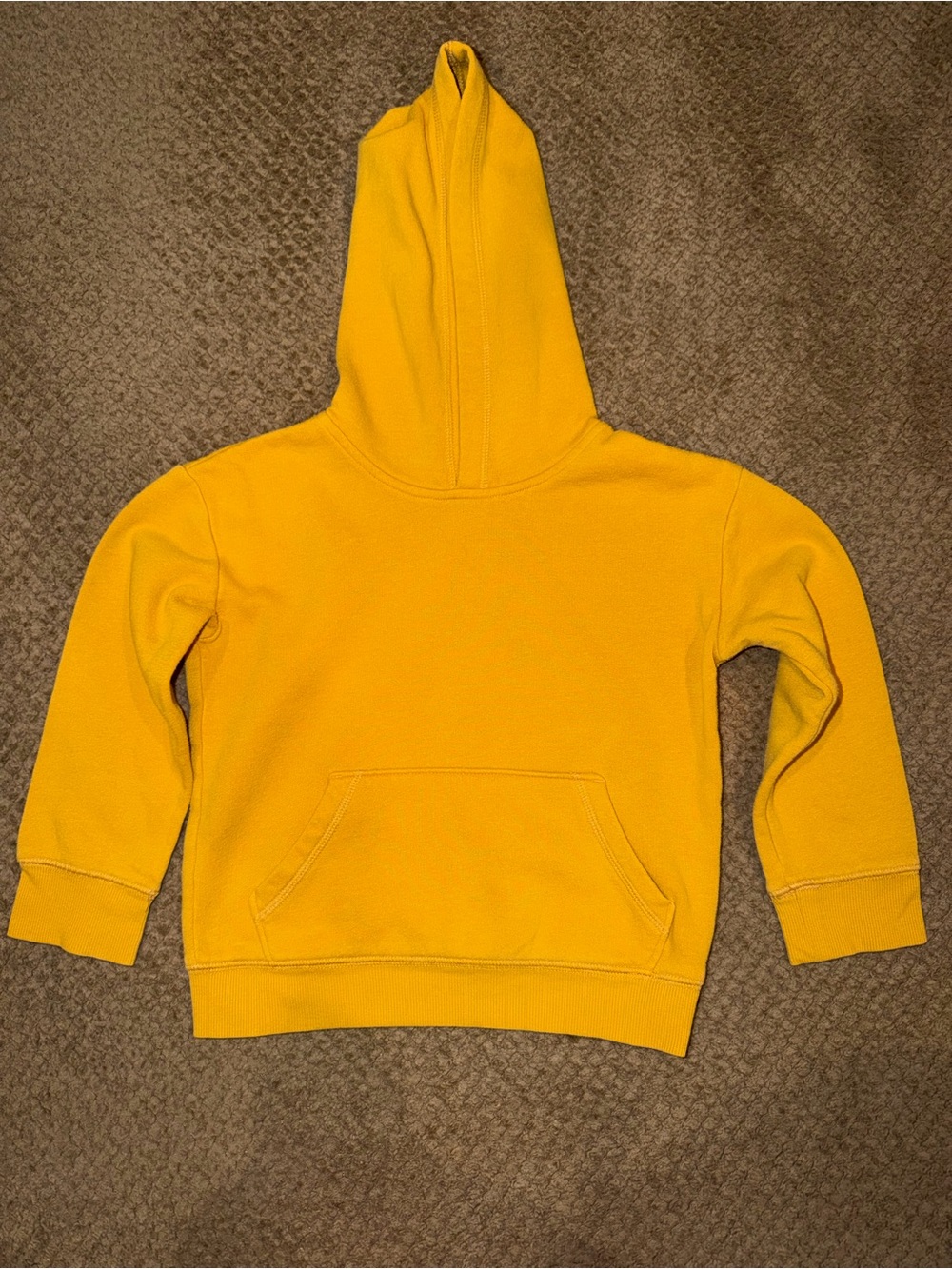 Jumping Beans Kid’s Yellow Cotton Blend Hoodie Pullover Sweatshirt - 5T